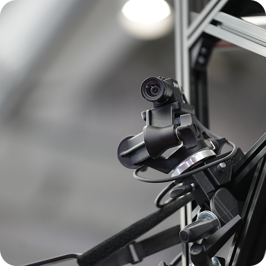 A hybrid vision system with 12 high-speed sensors. 